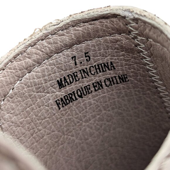 Jeffrey Campbell Women Rosalee Ivory Leather Western Cowboy Boots size 7.5 - Picture 8 of 12